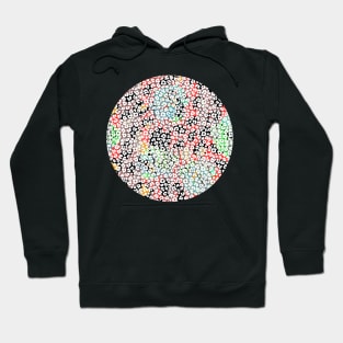 Colourful gradient unique flowers leopard stripes abstract modern 231 Pattern Hoodie